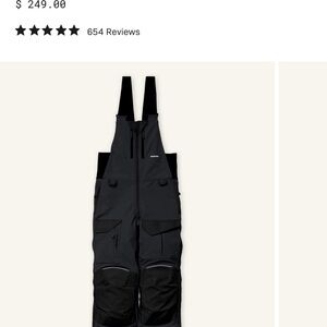 Black Snow Bib Overalls. T4 werkbib by truewerk